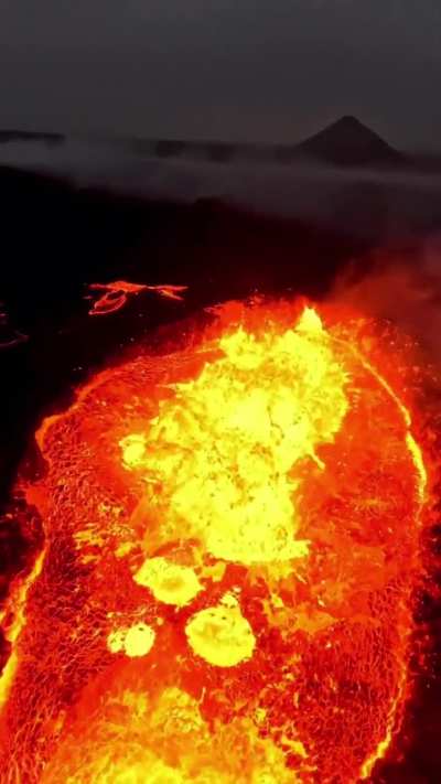 WCGW flying a drone over an active volcano