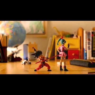 DragonBall characters stop-motion video