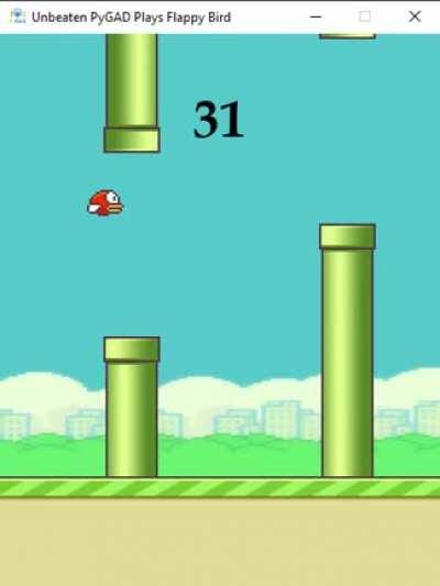 PyGAD (Genetic Algorithm) Plays Flappy Bird