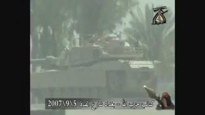 3 M1A1 Abrams of 2-69AR knocked out by RPG-29. Aug 19/25 and Sep 5 2007.