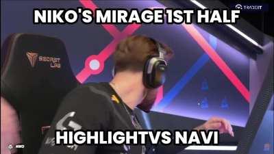 He got 4 kill in 2nd half, but stills, what was that 1st half from NiKo ?