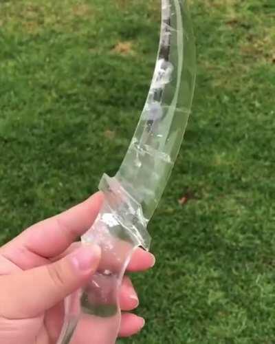 Beautiful hand-carved quartz dagger