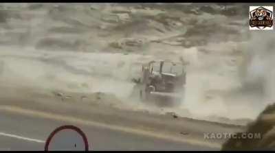 balochi freedom fighters ambush a pakistani pickup technical