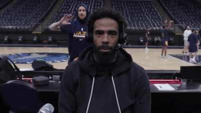 Classic Joe in the background of a Conley interview