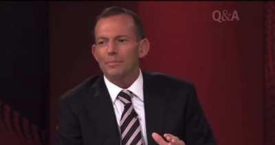 2010 Tony Abbott tells #QandA the reason his party has a racist & discriminatory refugee policy is because it’s backed by Jesus: “Jesus knew that there was a place for everything, & it is not necessarily everyone’s place to come to Australia.” #NOSTALGIA