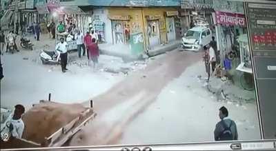 Rear-ended in India