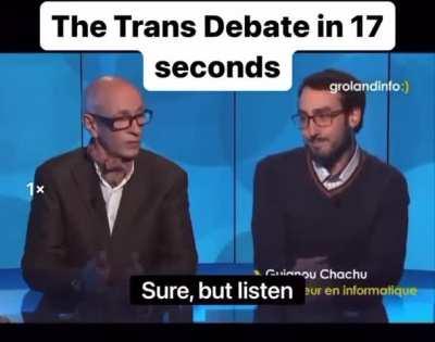 The Trans Debate in 17 seconds