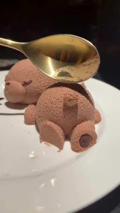 Chocolate mousse bear