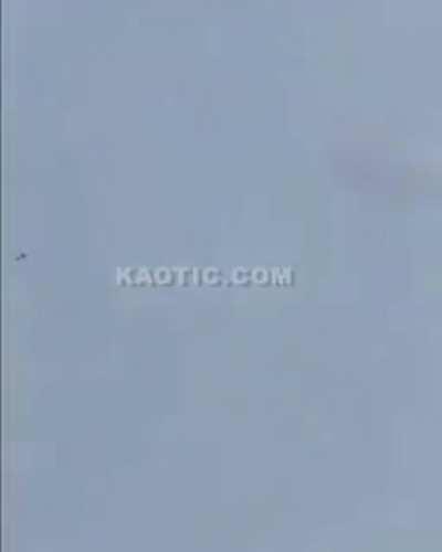 Houthi kamikaze drone taken down by Saudi Troops.