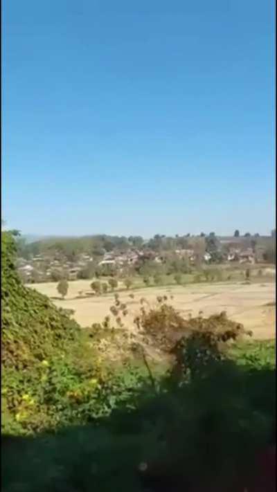 Civilian POV of Firefight between the Three Brotherhood Alliance and the Myanmar Junta Army in Kyaukme, Shan State a day after the start of a Chinese-mediated ceasefire (January 13, 2024 Myanmar time)