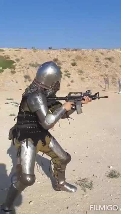 IDF soldier training with old-new personal armor