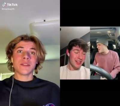 TikTok's duet feature leads some amazing moments sometimes. (How to Save a Life a cappella cover)