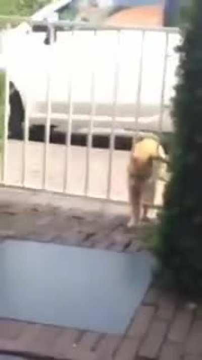 to go thru a gate