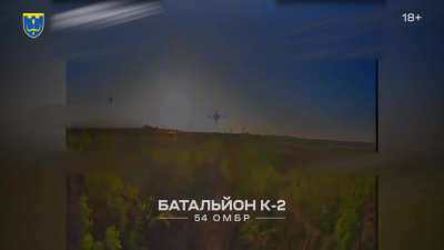 [Feature: Part 2 of 2] UA 54th Mechanized Brigade's &quot;Battalion K-2&quot; posted video showing the group's successful defense against a Russian mechanized assault, using a combination of FPV strike drones, munition drops, and 120mm mortar fire to destroy the at