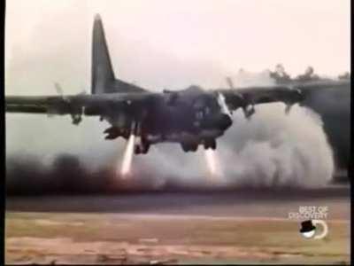 Specially modifed Lockheed C-130 Hercules.