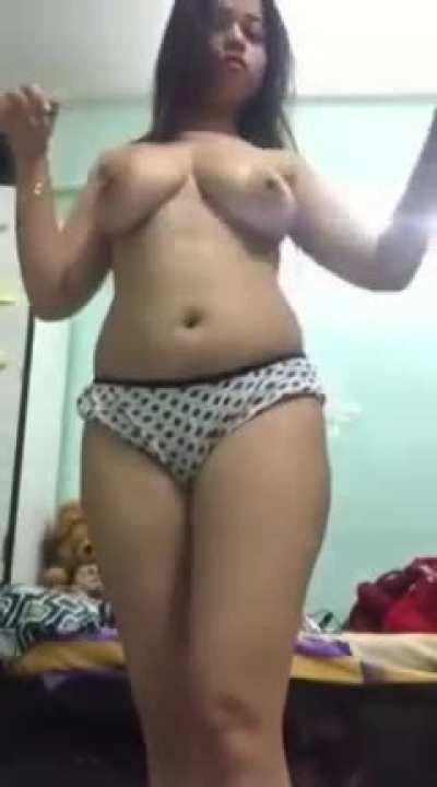 Indian girl dancing