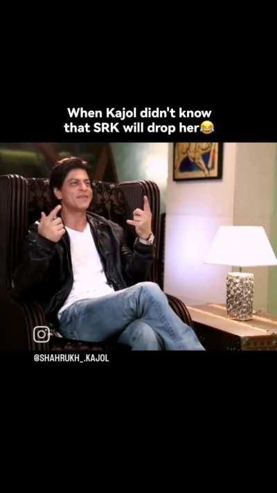 Funny moment between SRK -kajol