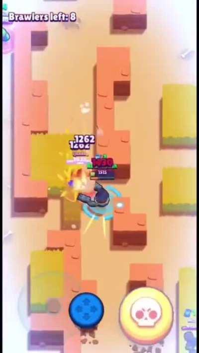 Darryl avoiding all of Spike’s attack