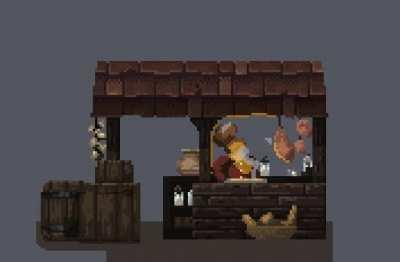 little fantasy food stall.