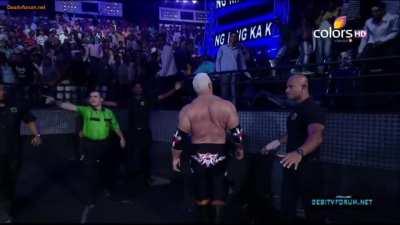 Scott Steiner causes a panic by entering the crowd (Ring Ka King April 14th, 2012)