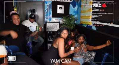 Yaya finally hit the Yam Cam 👀Keem may be on the couch tonight 😭😭