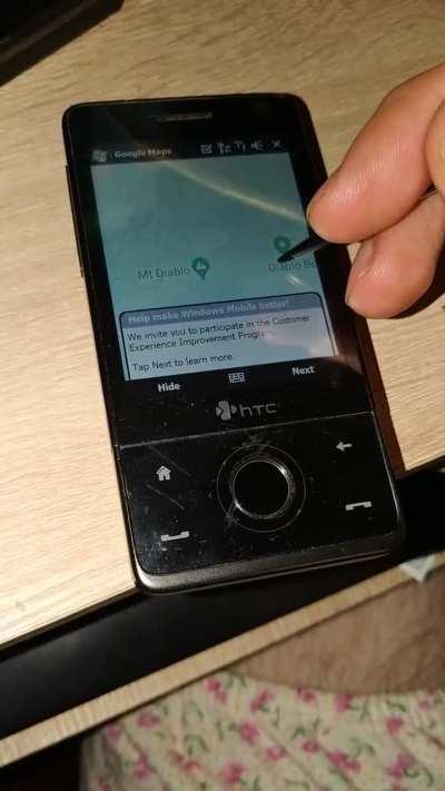 Google maps on windows mobile 6 still works!