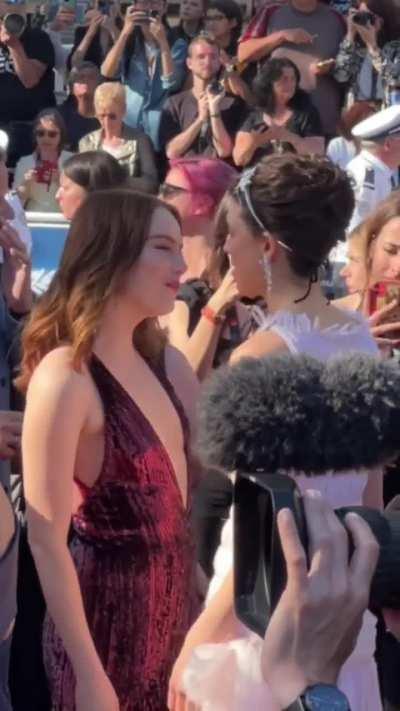 At the Cannes Film Festival with Emma Stone 5/17/24