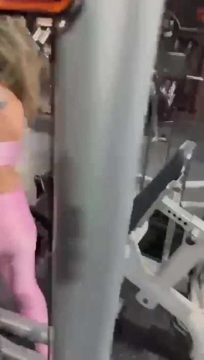 Girl goes ballistic at a Brazilian gym