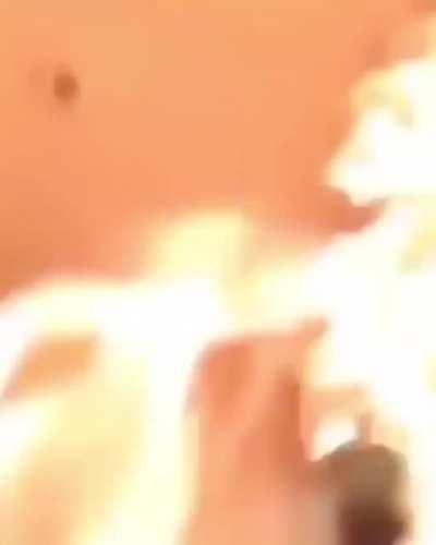 Kid dies inside after setting his bathroom of fire