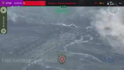 Ukrainian drone footage of another Russian armored assault near Bilohorivka, Luhansk Oblast.