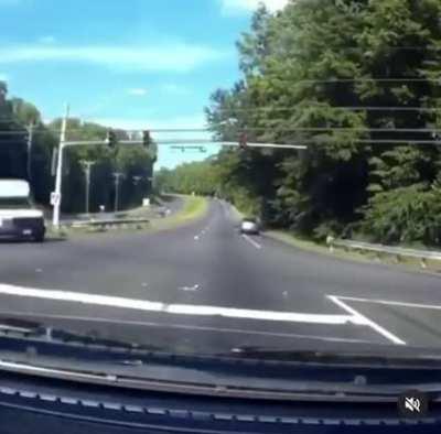 Motorcyclist does the impossible