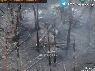 Direct RU Artillery hits UA position causing casualties - Kupyansk Regiom