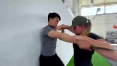 Knife fight training