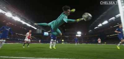 So I was rewatching the Ajax game and I totally forgot Ziyech's goal hit Kepa in the face lol