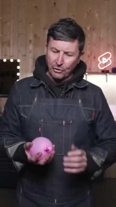 Fireman explains how to make an anti-personal balloon.