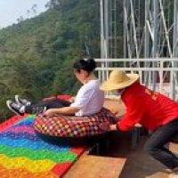 100-m-long rainbow slide in China