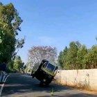 Rickshaw driver nails balancing on a beer bottle