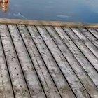 Jumping into the frozen lake