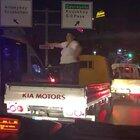 To dance on the back of a truck