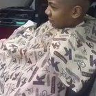 Barber using fire for a haircut, WCGW