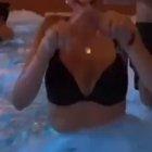 Lea in the Hot Tub Cropped