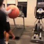 WCGW if I drop a yoga ball on a running treadmill