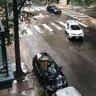 Water main break on Franklin St. this morning