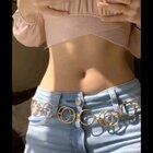 Essaere rubbing her round tits