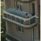 WCGW if you add a massive amount of water weight onto a balcony?