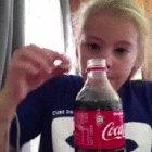 Trying to stop coke+mentos with ur mouth